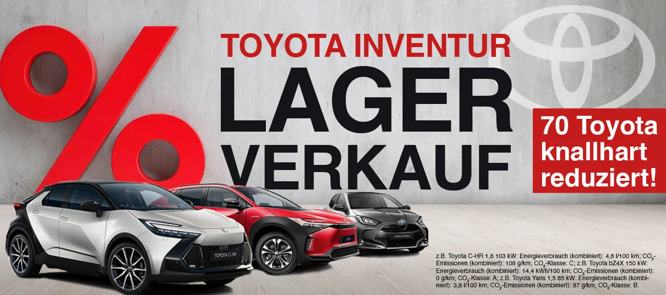 Slider Toyota Abverkauf